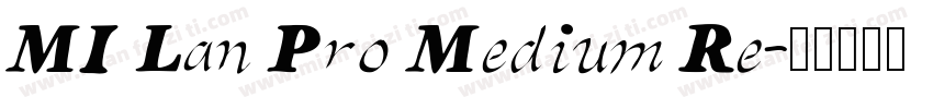 MI Lan Pro Medium Re字体转换